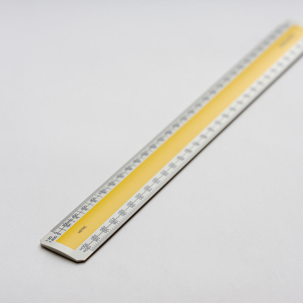 No.3 300mm Verulam architects (RIBA) oval scale ruler — hudsons-uk