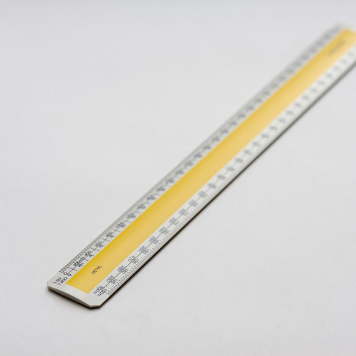 No.3 300mm Verulam architects (RIBA) oval scale ruler